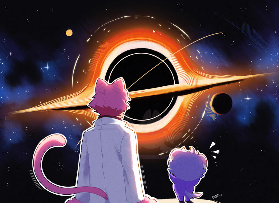 Meepz and Espurr in Space